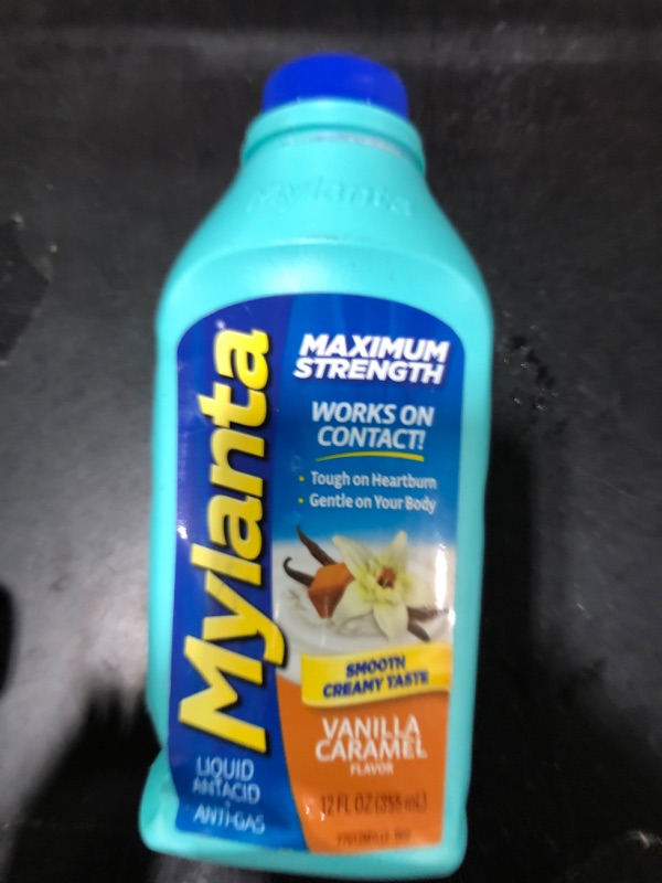 Photo 2 of Maximum Strength Liquid Antacid Vanilla Caramel