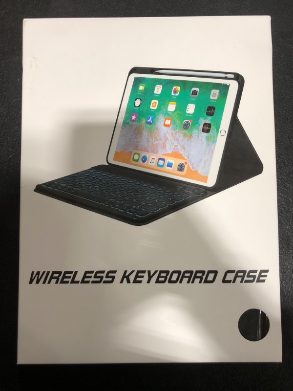 Photo 1 of BOBOLEE Keyboard Case 9th Gen. for iPad 10.2 inch 8th / 7th Gen. / Pro 10.5" Air 3rd Generation, Wireless Detachable Removable Keyboard, 360 Rotatable Horizontal Vertical, Clear Cover Pen Holder, BL