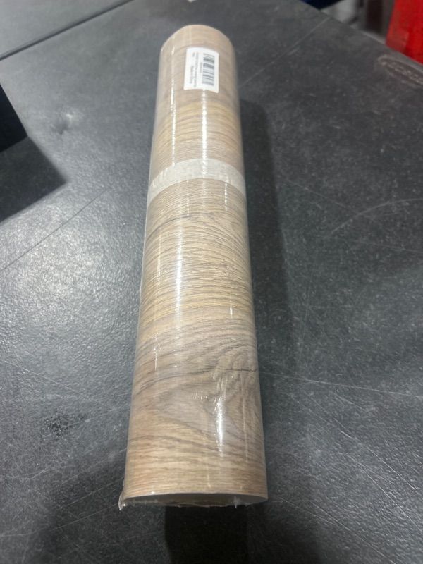 Photo 2 of FANCYEASY Grey Brown Wood Wallpaper Peel and Stick 15.7''x472'' Removable Wood Contact Paper for Countertops Waterproof Self Adhesive Decorative Wood Grain Vinyl Wrap for Farmhouse Bedroom Walls