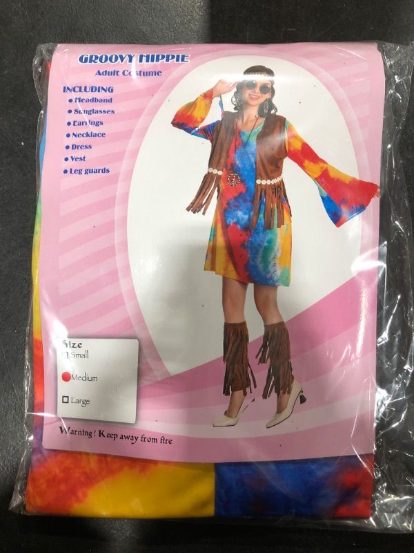 Photo 2 of Hippie Halloween Costumes for Women Men: 60s 70s Outfit Matching Couple Costume Adult Duo Hippy Disfraz Mujer Hombre MEDIUM