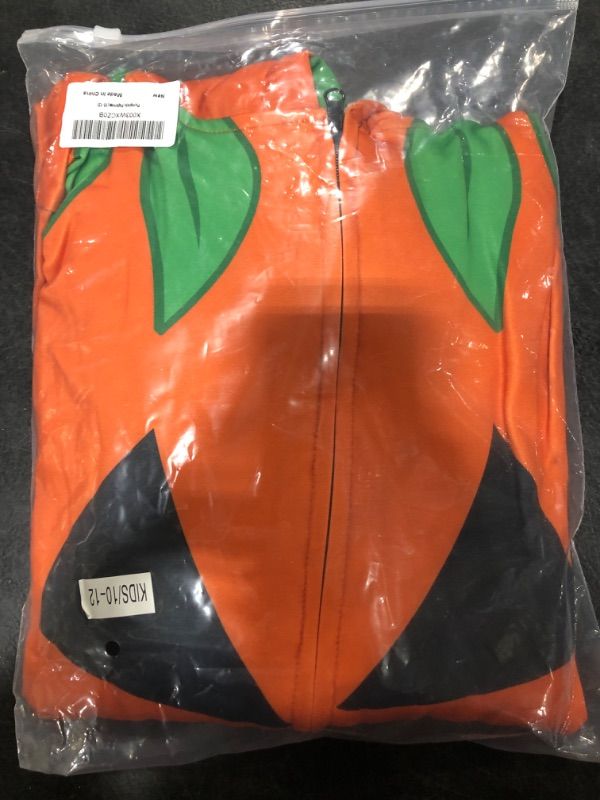 Photo 1 of YEAXLUD Halloween Pumpkin Costume Onesie Pajamas Kids (10-12)
