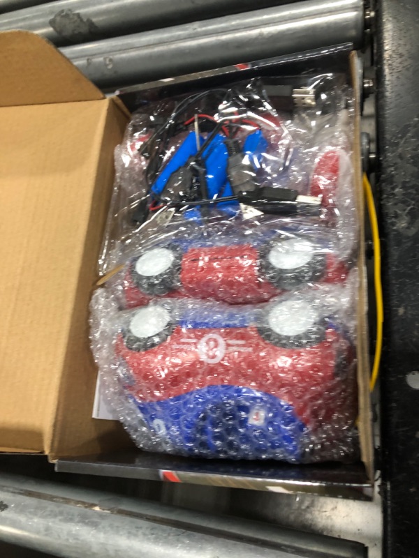 Photo 1 of Kids Remote Control Car Toys - 2 Pack Cartoon RC Race Vehicles Playset W/ 2 Figures, Bump & Pop-up Action, Different Frequencies for Racing, for Toddler Boys & Girls 18+ Months