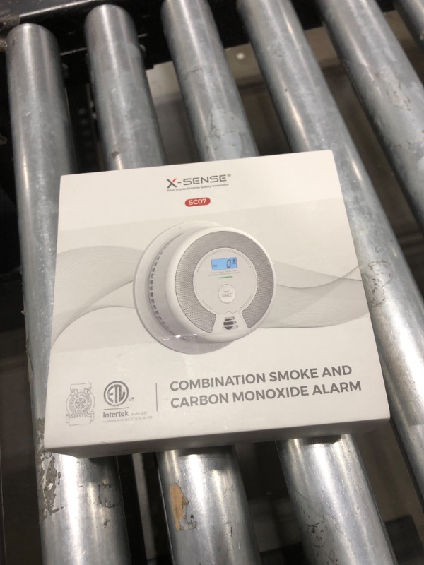 Photo 3 of X-Sense 10-Year Battery Combination Smoke Carbon Monoxide Alarm Detector with Large LCD Display (Standalone Model)