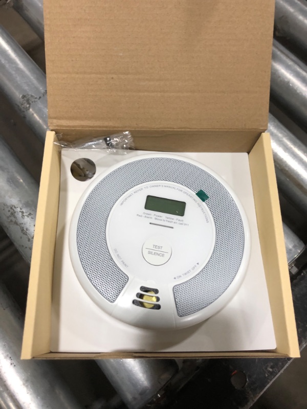 Photo 2 of X-Sense 10-Year Battery Combination Smoke Carbon Monoxide Alarm Detector with Large LCD Display (Standalone Model)