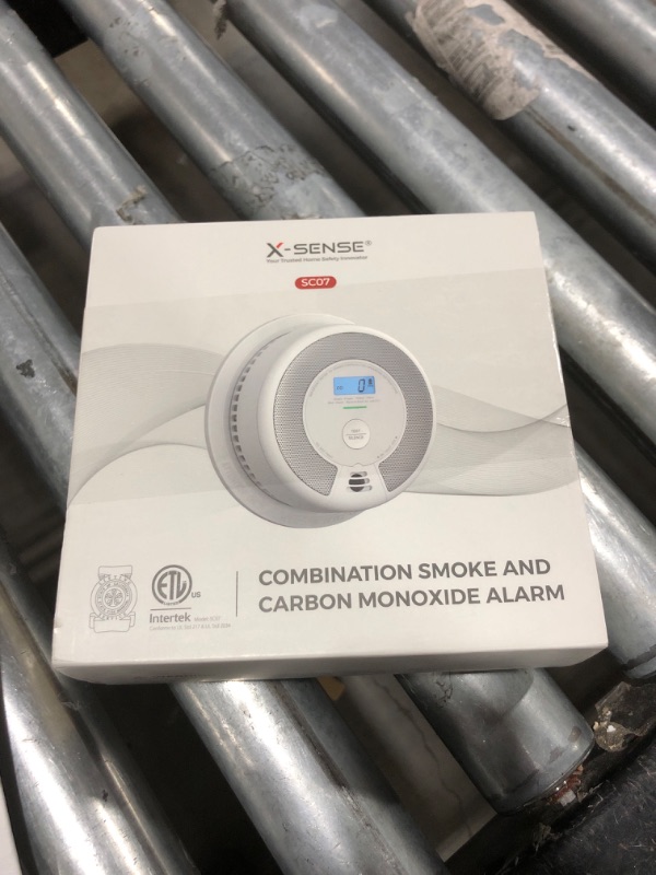 Photo 3 of X-Sense 10-Year Battery Combination Smoke Carbon Monoxide Alarm Detector with Large LCD Display (Standalone Model)