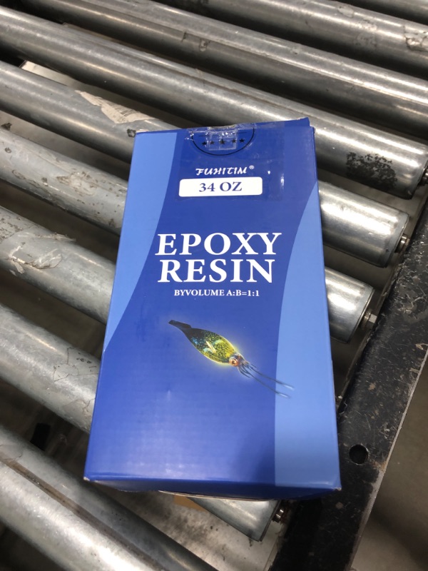 Photo 3 of Epoxy Resin 34OZ - Epoxy Resin Kit, Crystal Clear Epoxy Resin Kit - Not Yellowing, No Bubble, Self Leveling, High-Gloss, Casting & Coating for DIY Jewelry Making of The Art Resin & Epoxy (17OZ x 2)