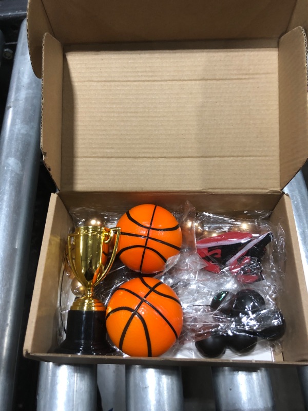 Photo 2 of 25 PCS Basketball Cake Toppers Black Gold Balls Cake Decorations Basketball Theme Cake Decoration for Boy Birthday Sport Party Supplies