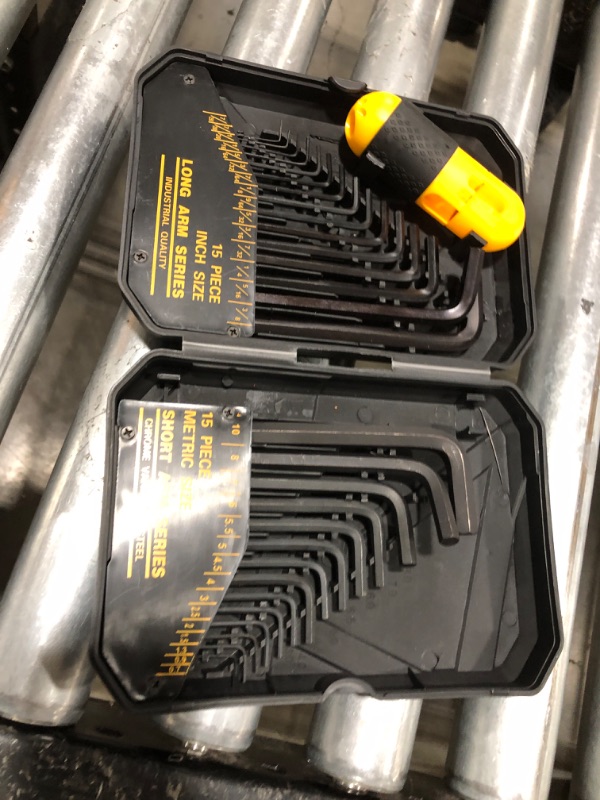 Photo 2 of ELEAD 31-Piece Hex Key Set - Allen Wrench Set, SAE and Metric Allen Keys MM(0.7mm-10mm) SAE(0.028"-3/8) Heat-Treated, Torque Handle, High Leverage, Long & Short Keys, Easy Organization