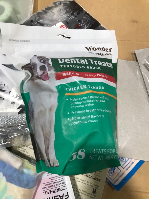 Photo 2 of Amazon Brand - Wonder Bound Dog Dental Treats for Medium Dogs (25-50 lbs), Real Chicken Flavor, Nubbed Texture for Plaque & Tartar Control, Freshens Breath While Chewing, 38 Count