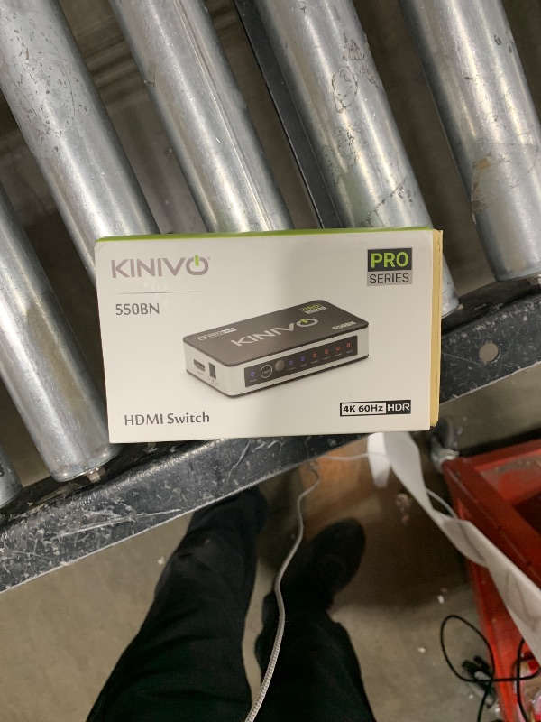 Photo 2 of Kinivo HDMI Switch 4K HDR 550BN (5 in 1 Out, 4K 60Hz HDR, HDMI 2.0, High Speed 18Gbps, IR Remote, HDCP) - Compatible with Roku, PS5, Xbox, Apple TV, Nintendo Switch, Cable Box