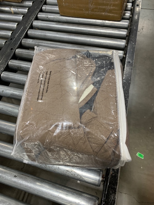 Photo 1 of TAOCOCO 100% Waterproof Recliner Sofa Cover-Non Slip Split Couch Covers for Reclining Couches with Elastic Straps,Couch Covers for 3 Cushion Couch Sofa Pet Friendly(Brown, 3 Seater)