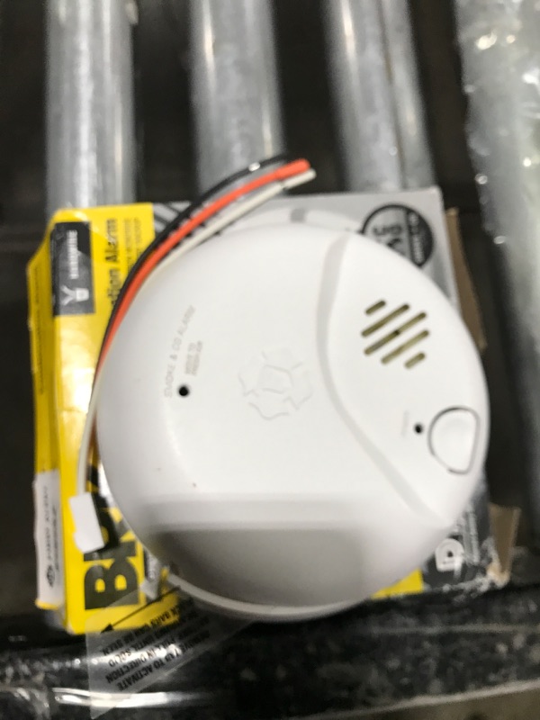 Photo 1 of First Alert SC-9120B Hardwired Smoke and Carbon Monoxide Alarm with Battery Backup 2 Pack