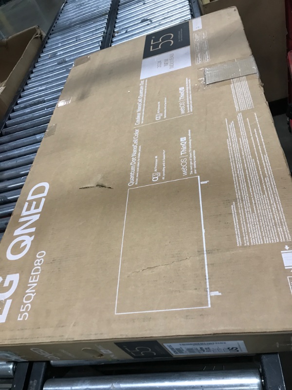 Photo 1 of LG 55-Inch Class QNED80T Series LED Smart TV 4K Processor Flat Screen with Magic Remote AI-Powered with Alexa Built-in (55QNED80TUC, 2024)