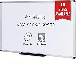 Photo 1 of VIZ-PRO Dry Erase Board/Magnetic Whiteboard, 8' x 4', Silver Aluminum Frame
