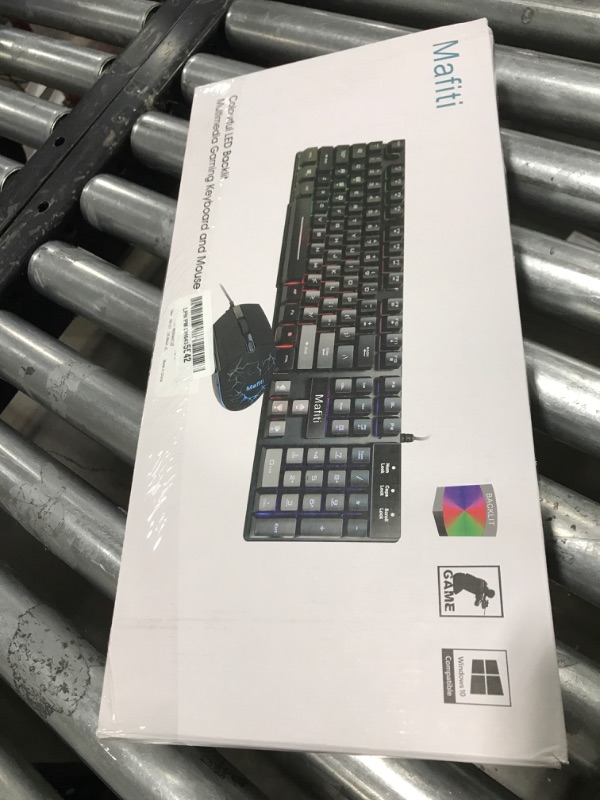 Photo 1 of mafiti RK101 Computer Keyboard Mouse Combo Wired, RGB Backlit USB Keyboard for PC Mac Laptop Desktop, Gaming Office