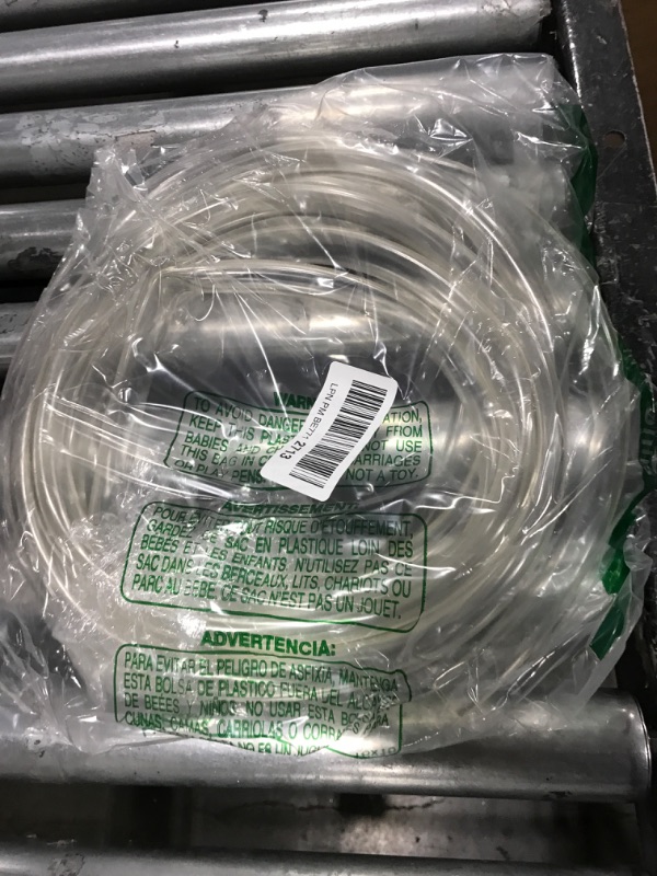 Photo 2 of QuQuyi PVC Vinyl Tubing Lightweight Grade Plastic Tube, 5/8"ID X 13/16"OD Low Pressure Clear Vinyl Tube Hose BPA Free, 16.4FT