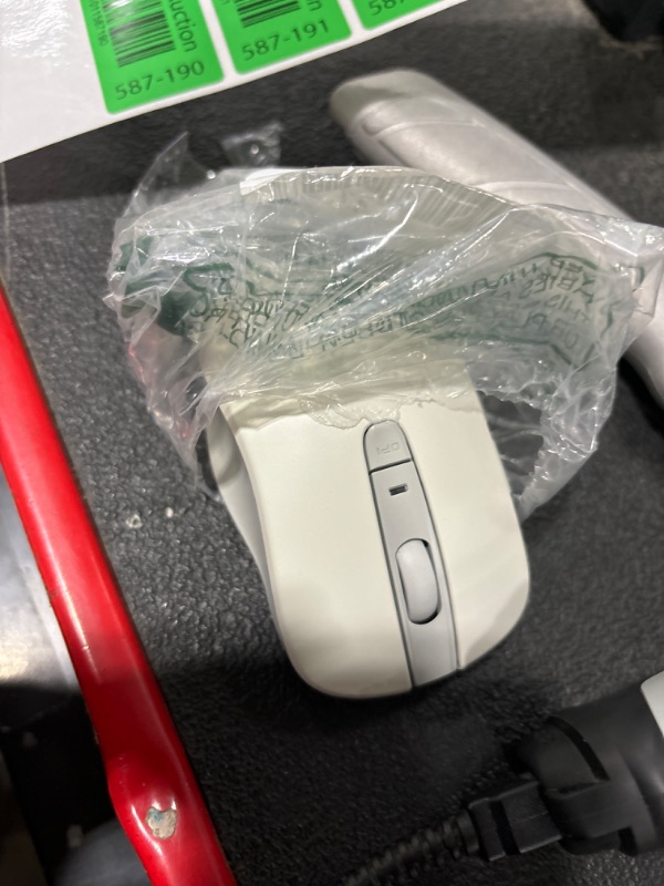 Photo 1 of Lenovo Bluetooth Silent Mouse (WL300) - 5 Button Computer Mouse with Silent Left & Right Click – Sculpted Grip, Microsoft Swift Pair, Up to 1600 DPI (White)