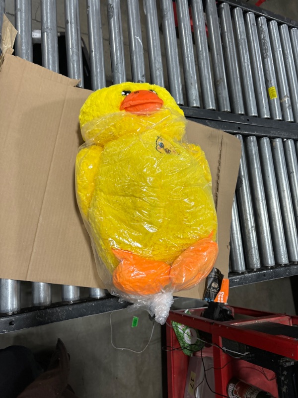 Photo 1 of IKASA Large Duck Stuffed Animals Giant Soft Plush Toy,19" Cute Huge Jumbo Fluffy Plushy Big Size Duck Fat Plushie,Gifts for Kids(Yellow, 19 inches)