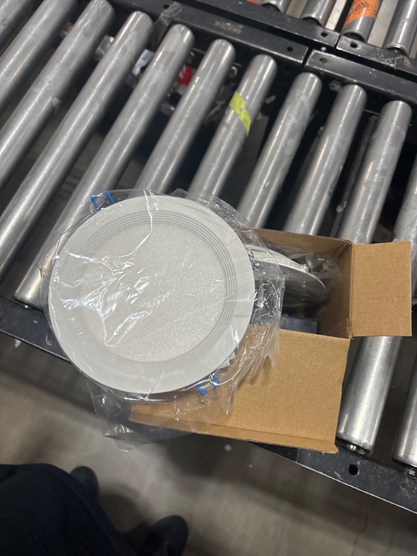 Photo 1 of Sunco 12 Pack 6 Inch Ultra Thin LED Recessed Ceiling Lights, Baffle Trim, Selectable CCT 2700K/3000K/3500K/4000K/5000K Dimmable 14W, Wafer Thin, Canless with Junction Box