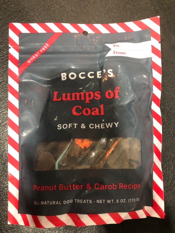 Photo 2 of Bocce's Bakery Lumps of Coal Dog Treats - 6oz Bag-EXP 2/2025