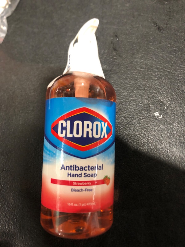 Photo 2 of Clorox Liquid Hand Soap Pump oz Hand Soap Liquid Hand Soap Eliminates Germs and Bacteria Soft on Hands Tough on Dirt, Strawberry, 16 Ounce - Clorox Hand Soap, Hand Wash, Soft Soap, Foam Soap