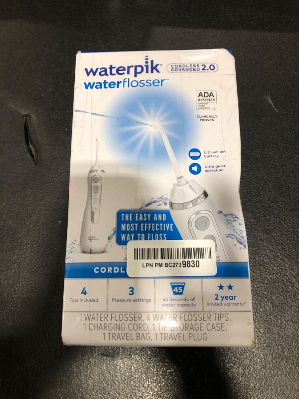 Waterpik cordless advanced 2 0 water flosser for teeth gums braces