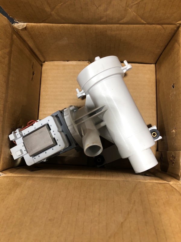 Photo 2 of Upgraded WH11X34740 WH23X10028 Washer Drain Pump Assembly 120V, 60Hz, 1.25A Compatible with GE, Replacement AP7195487 PS16743374 WH23X10038 WH23X25518 WH23X25461