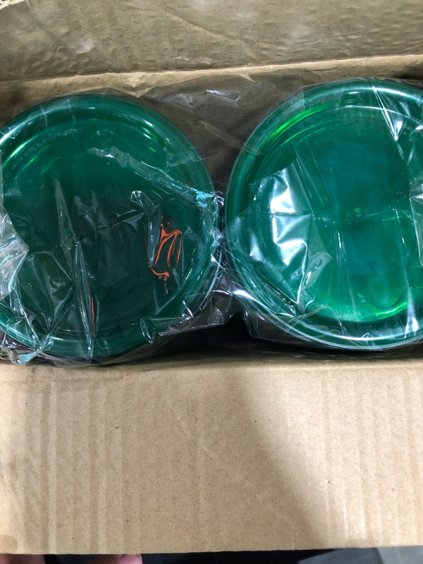 Photo 1 of PLASTICPRO 24 Pack Twist Top Containers Assorted Sizes Plastic Food Storage Containers with Green Twist on Lids Stackable Reusable