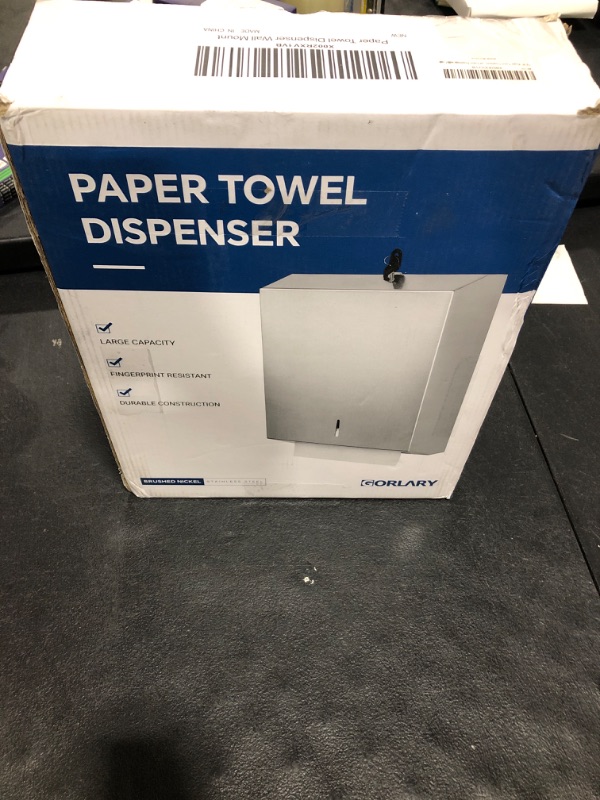 Photo 1 of Paper Towel Dispenser Wall Mount Commercial c-fold/Multi-fold/Tri-fold, Touchless Hand Towel Dispenser with Lock