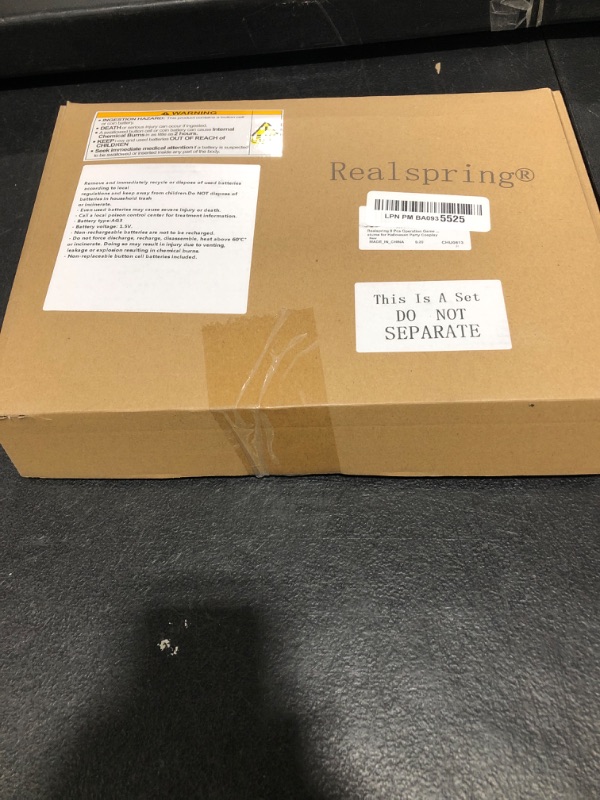 Photo 1 of Realspring 8 Pcs Operation Game Couples Costume Set for Adult Halloween Board Game Couple Costume Medical Doctor Surgeon Red Lighted Nose Patient Costume for Halloween Party Cosplay