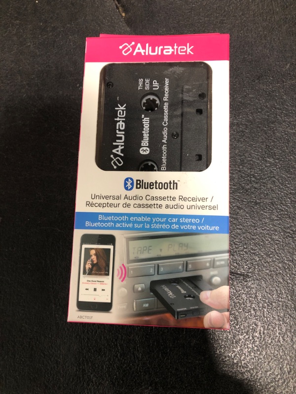 Photo 1 of ALURATEK BLUETOOTH UNIVERSAL AUDIO CASSETTE RECIEVER 