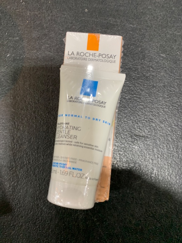 Photo 2 of La Roche-Posay Anthelios Tinted SPF 50 Sunscreen and Toleriane Gentle Cleanser Travel Set - With Titanium Dioxide and Niacinamide