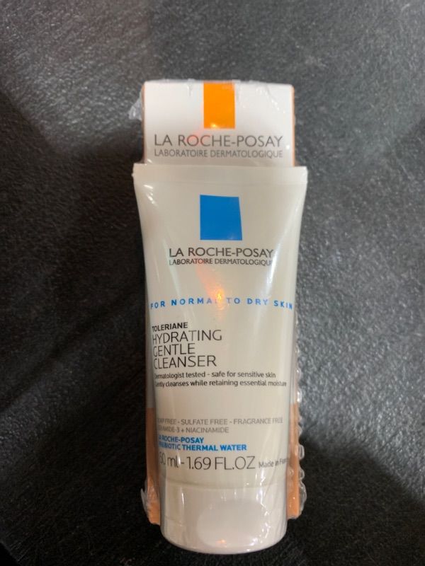 Photo 2 of La Roche-Posay Anthelios Tinted SPF 50 Sunscreen and Toleriane Gentle Cleanser Travel Set - With Titanium Dioxide and Niacinamide