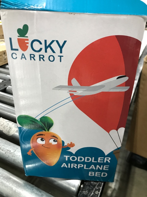 Photo 1 of Inflatable Toddler Airplane Bed - Baby Airplane Bed - Inflatable Airplane Bed for Toddlers - Kids Plane Bed, Airplane Seat Extender for Kids - Blow Up Toddler Travel Bed with Sides, Safety Belt, Pump