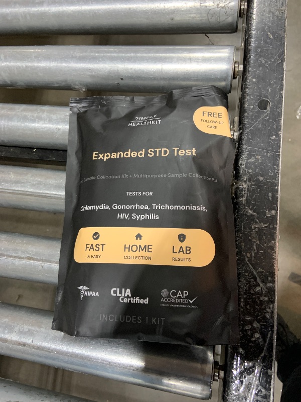 Photo 1 of Simple HealthKit At-Home Expanded STD Test Kit for Chlamydia, Gonorrhea, Trichomoniasis, HIV & Syphilis - STD HIV Test Kit - Free Follow-Up Care & Fast Lab Results