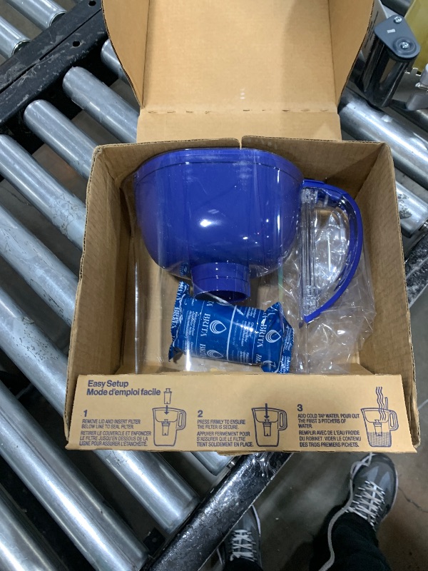 Photo 1 of Brita Everyday Elite Water Filter Pitcher with SmartLight Filter Change Indicator, BPA-Free, Replaces 1,800 Plastic Water Bottles a Year, Lasts Six Months, Includes 1 Filter, Large - 10-Cup, Blue