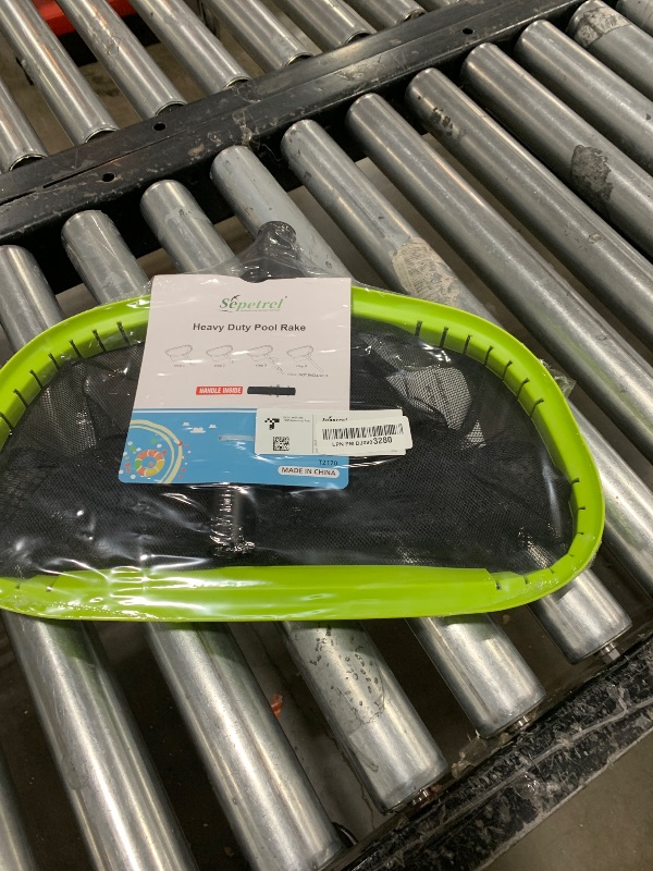 Photo 1 of Sepetrel Pool Net,Professional Swimming Pool Leaf Skimmer Nets for Cleaning with Double-Layer Deep Big Bag,Heavy Duty Aluminum Frame & Handle Rake(Pole Not Included)