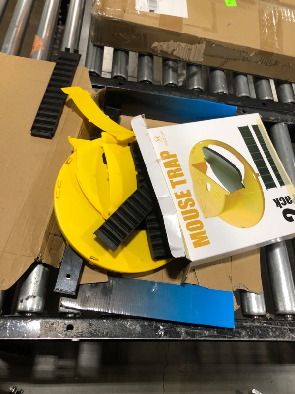 Photo 1 of Bucket Lid Mouse Rat Trap, Mouse Catching Tool, Trap Door Style, Multi Catch, Auto Reset, Indoor Outdoor, 5 Gallon Bucket Compatible (Lemon)