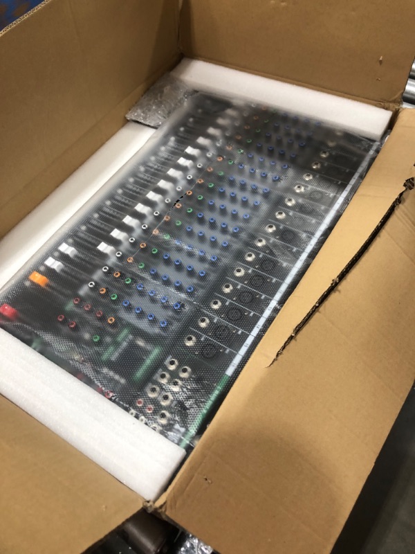 Photo 1 of XTUGA 160CT 16 Channel Mixer for PC Recording Sound Controller Audio Interface with Digital Effect Studio Mixer with 48V Phantom Power RCA Input XLR