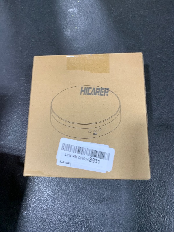 Photo 1 of Hicarer Rotating Display Stand 360 Degree Motorized Turntable Stand with USB Power Cable for Photography Products and Shows, Black (PVC)