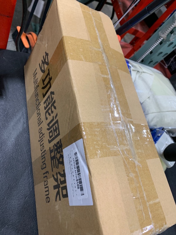 Photo 1 of PATIKIL Mini Fridge Stand, 4 Strong Feet Laundry Stand Base Multi-Functional Adjustable Base Tray Anti-Vibration for Refrigerator Washing Machine Dryer Dishwasher AC, 11.4"-12.6" Height