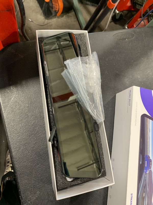 Photo 1 of AZDOME PG17 WiFi Rear View Mirror Camera, 12" Mirror Dash Cam, Dual Camera 2.5K Front and 1080P Rear Camera for Car, Free 64GB TF Card, Waterproof Backup Camera Night Vision, Parking Assistance GPS