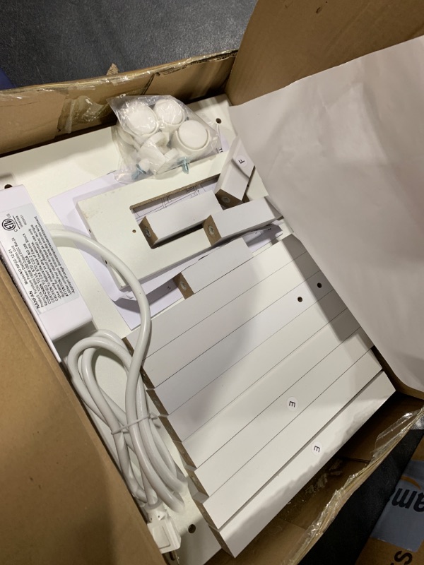 Photo 1 of TUTOTAK 3 Tier Printer Stand, Rolling Printer Cart with Power Outlets and USB Ports, Mobile Printer Table with Wheels, for Under Desk, Office, Home, White PS02BW001