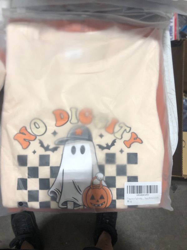 Photo 2 of Tinypainter Toddler Boy Halloween Outfit Short Sleeve Ghost/Pumpkin T-shirt Top+Casual Pants 2PCS Fall Clothes 2-3Y