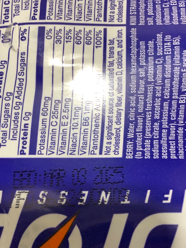 Photo 4 of Propel, 3 Flavor Variety Pack, Zero Calorie Sports Drinking Water with Electrolytes and Vitamins C&E, 16.9 Fl Oz (Pack of 12) Grape / Berry / Kiwi Strawberry 16.9 Fl Oz (Pack of 12)