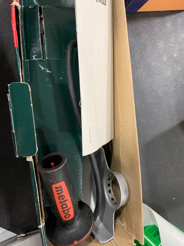 Photo 3 of Metabo Angle Grinder 4 1/2 - 5", 11 AMP Motor, 11,000 RPM Grinder Tool, Compact Metal Cutter Made in Germany, Electric Grinder, Quick-Change, Non-Locking Paddle Switch, WP 11-125 Quick, 603624420