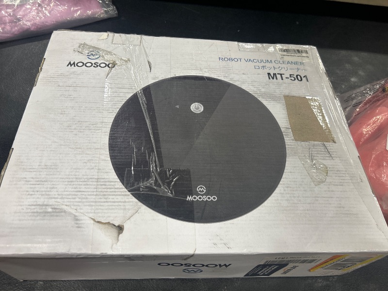 Photo 1 of Robot Vacuum Cleaner, 2200Pa Strong Suction, Tangle-Free, 130 Mins Max, Super Slim, Quiet Robot Vacuum Cleaner with Self-Charging, Ideal for Pet Hair, Hard Floors and Low Pile Carpet (Black)
