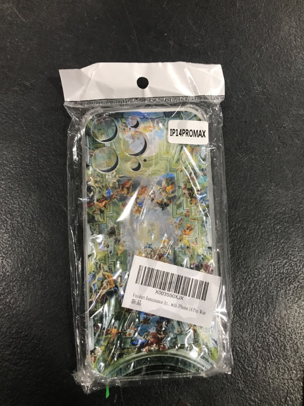 Photo 1 of Vesidurt Renaissance Art for iPhone 14 Pro Max Case,Aesthetic Europe Painting Case for Men Women,Unique Soft TPU Bumper Case Compatible with iPhone 14 Pro Max