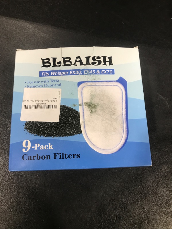 Photo 3 of BLBAISH 9 Pack Fish Tank Carbon Filter Cartridges Compatible with EX30/EX45/EX70 Filter