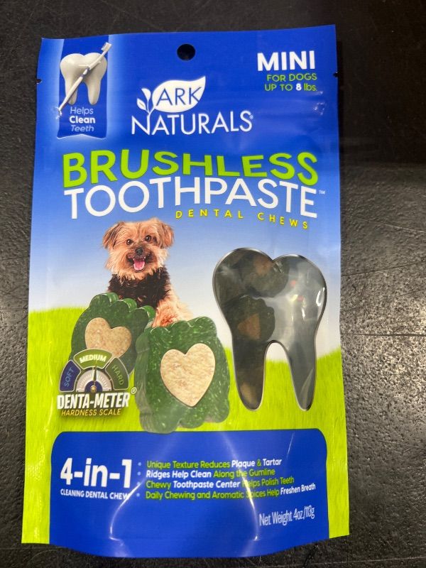 Photo 1 of Ark Naturals Brushless Toothpaste Dental Chew - Mini bb 12-2024